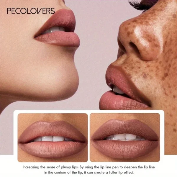 Nude Matte Lip Liner Pencil Lipstick Tint Makeup Waterproof Lasting Non-stick Lipstick Lip Liner Cosmetic - Image 4