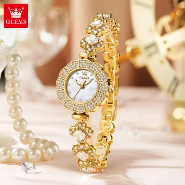 Q OLEVS 9813 brand watch fashion hot selling women's waterproof watch women's watch - Image 4