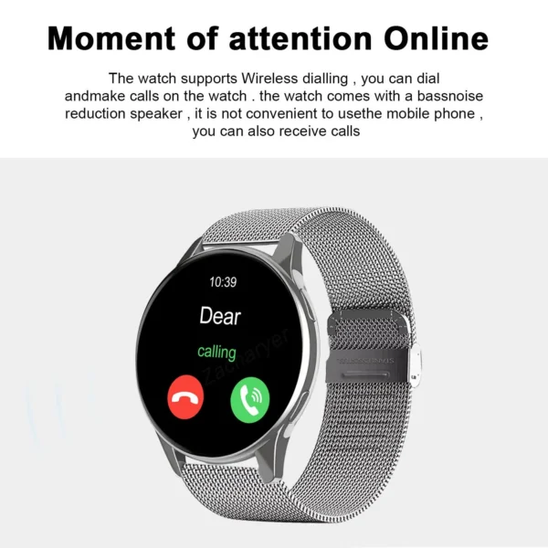 Smart Watch, Wireless Call/Dial, Multi-Sport Mode, Alerts, For Men and Women, Customized Wallpaper, iPhone/Andriod - Image 3