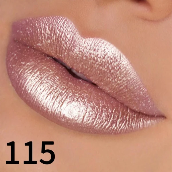 19 colors glitter lipstick hydrating red pink sparkling shine lip color highly pigmented lip tints metallic finish lip makeup - Image 4