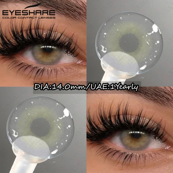 EYESHARE Natural Brown Lenses Eyes Colored Cosmetic Contact Lens Blue Gray Eye Lens Green Eyes Contacts Yearly Beauty Pupils - Image 3