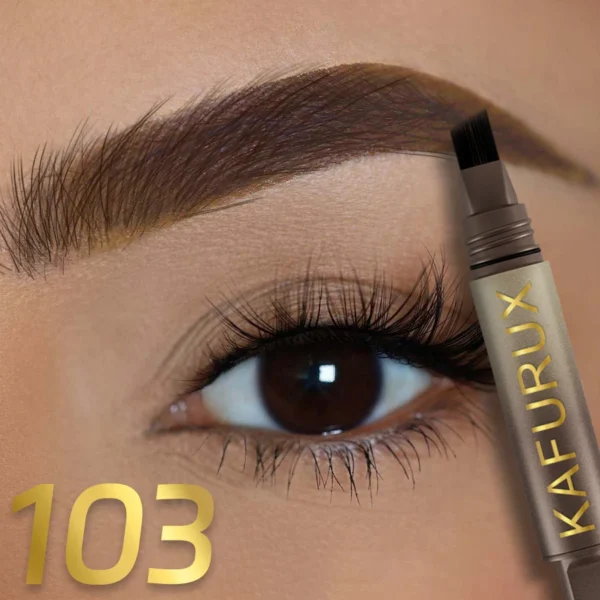 3D Dye Eyebrow Pencil Hairling Anti-smudge Waterproof Long Lasting Black Brown Large Brush Natural Wild Eyebrow Enhancers Cream - Image 4