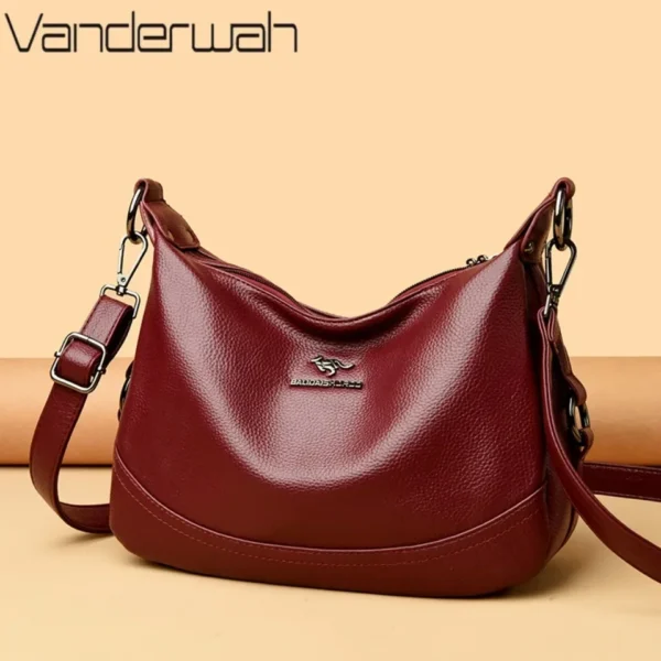 Casual Elegant Shoulder Bags For Women Luxury Designer Purse High Quality PU Leather Handbags New Ladies Messenger Commuting Sac