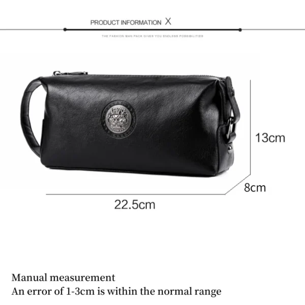 High Quality Cowhide Men's Brand Handbag Wallet Card Bag Bag For Men Sacoche Homme Bolso Hombre Necessaire Clutch Wallet For Men - Image 5