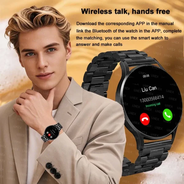2025 Smart Watch App Control Men Women Classic Health Tracking Fitness Holiday Gift Sport Custom Photo Bluetooth Call Smartwatch - Image 5