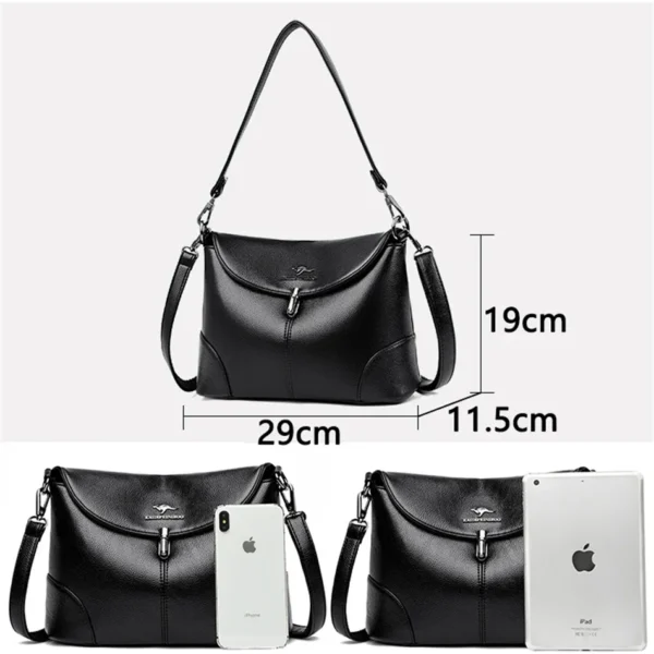 Leather Casual Crossbody Bags for Women 2024 Ladies Luxury Designer Handbag High Quality Shoulder Bag Sac Cross Body Bag Woman - Image 5