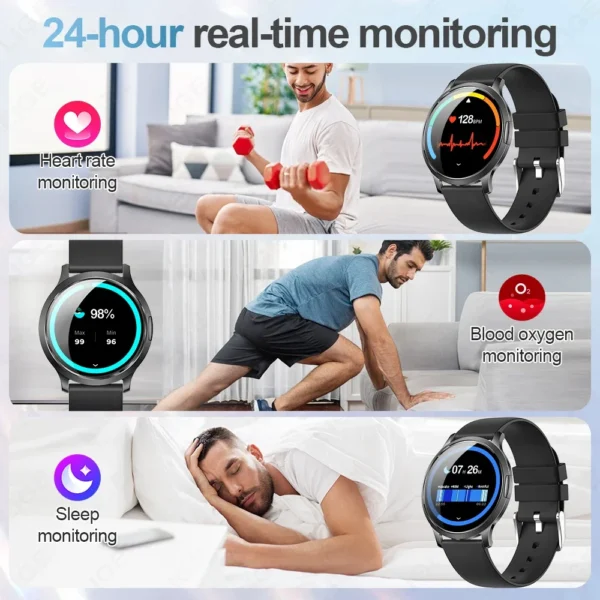LIGE Smart Watch Women 1.32"AMOLED Smartwatch Ultra-Clear Screen Fitness Tracker Health Watches Men Waterproof Reloj Inteligente - Image 4