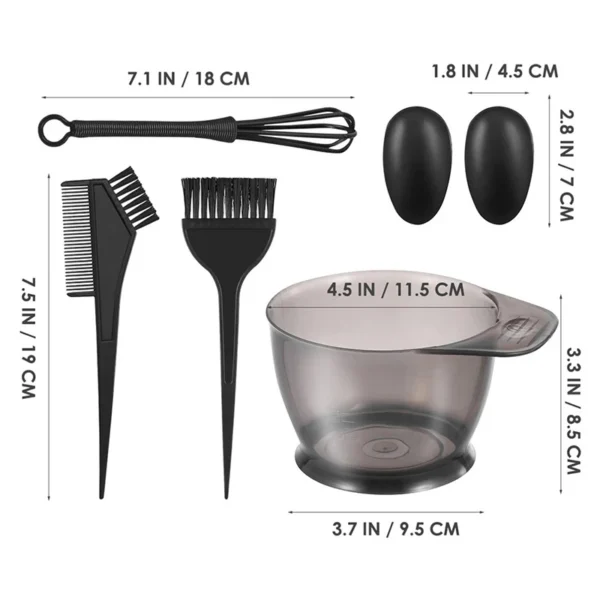 New Colour Bowl Hairdressing Black Hair Coloring Bowl for Hair Dying Dyeing Bowl for Hair Dye Hairdressing Paints RFW01 - Image 4