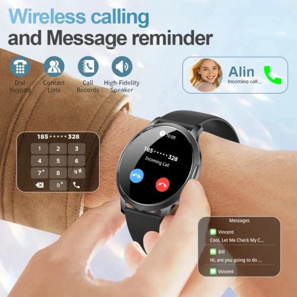 LIGE Smart Watch Women 1.32"AMOLED Smartwatch Ultra-Clear Screen Fitness Tracker Health Watches Men Waterproof Reloj Inteligente - Image 3