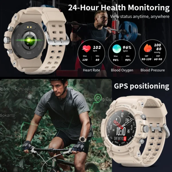 LIGE Smart Watch Woman Fitness Bluetooth Call Rubber Strap Bracelet Waterproof Heart Rate Tracker For Android IOS Smartwatch GPS - Image 4