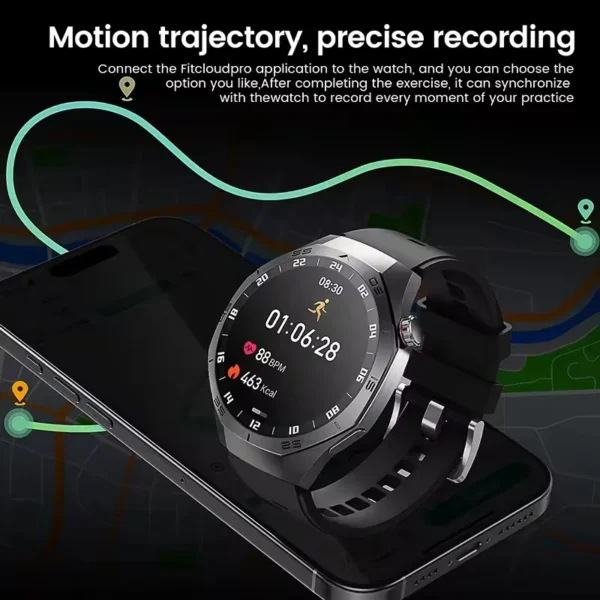 New Huawei WATCH GT 5 Pro Men Smartwatch NFC Sensing Compass Advanced Sports Smart Watch Sunflower GPS System Fashion Watch Gift - Image 6