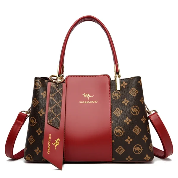 Luxury Handbag Fashion Print Large Capacity Soft Leather Women Shoulder Crossbody Bag Leisure Designer Ladies Purses and Handbag - Image 3
