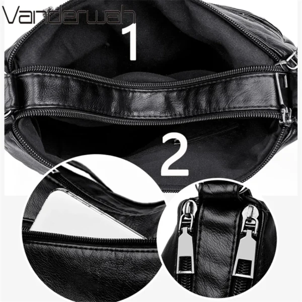 2024 Women Shoulder Bag Leather Luxury Handbags Women's Bags Designer Shoulder Crossbody Bag Female Fashion Female for Ladies - Image 4