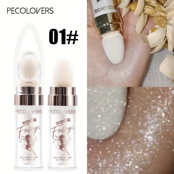 1PC Shimmer Fairy Powder White Purple Blue Loose Highlighter Face Body Glitter Wand Makeup Bronzer Illuminator Cosmetic - Image 3