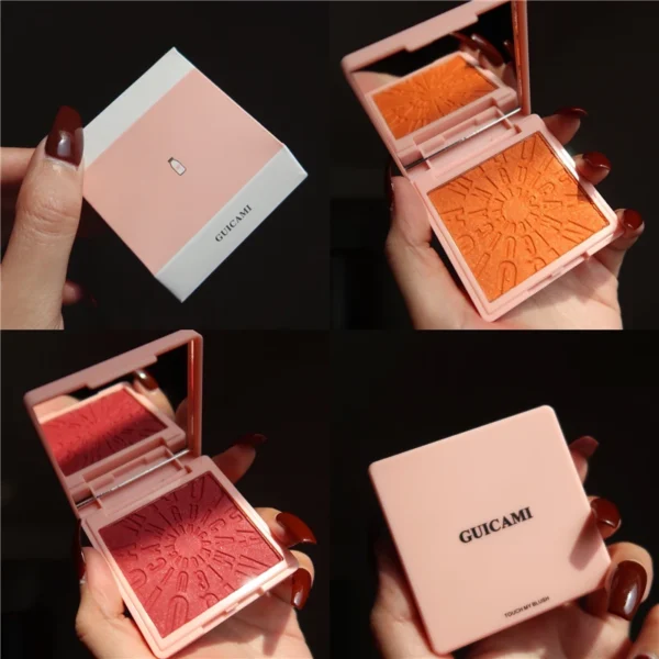 Makeup Blush Palette Face Contour Cheek Blusher Shimmer Glitter Highlighter Bronzer Palette paleta de blush Powder Highlight - Image 5
