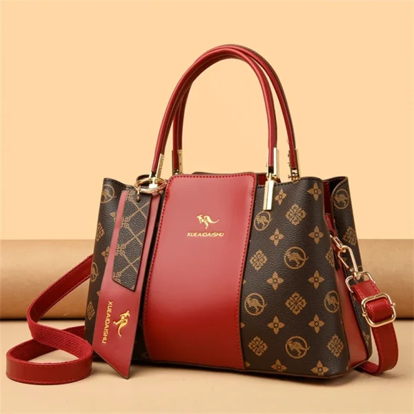 Luxury Handbag Fashion Print Large Capacity Soft Leather Women Shoulder Crossbody Bag Leisure Designer Ladies Purses and Handbag - Image 2