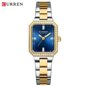 CURREN 9102 Casual Blue Quartz Ladies Girl Wristwatch Top Brand Original Watch For Women Luxury Waterproof Luminous Watches