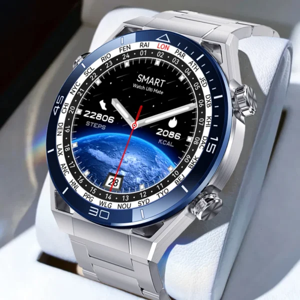 DT UltraMate Smart Watch Men 1.5 inch 454*454 Screen Voice Bluetooth Call Watches NFC ECG+PPG Compass IP68 Waterproof smartwatch