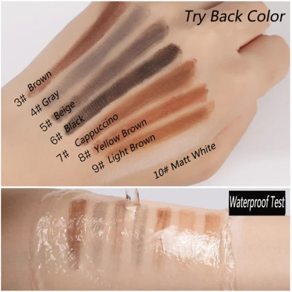 6/12pcs/Box Waterproof Eyebrow Pencil Pull Cord Peel-off Brow for Marking Outlining Tattoo Eyebrow Permanent Makeup Tools - Image 5