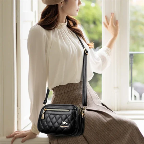 Women High Quality Leather Purse Shoulder Bags Luxury Designer Crossbody Bag Women Commuting Handbags Fashion Female Messenger - Image 2