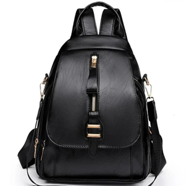 Women Leather Backpacks Vintage Shoulder Bag Female Backpack Ladies Travel Backpack Mochila School Bags for Girls Bagpack - Image 6
