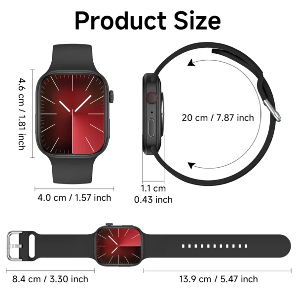 2025 Smart Watch 1.83" HD Screen Bluetooth Call Heart Rate Monitoring 120+ Sports Modes Waterproof for Men Woman Smartwatch Gift - Image 6