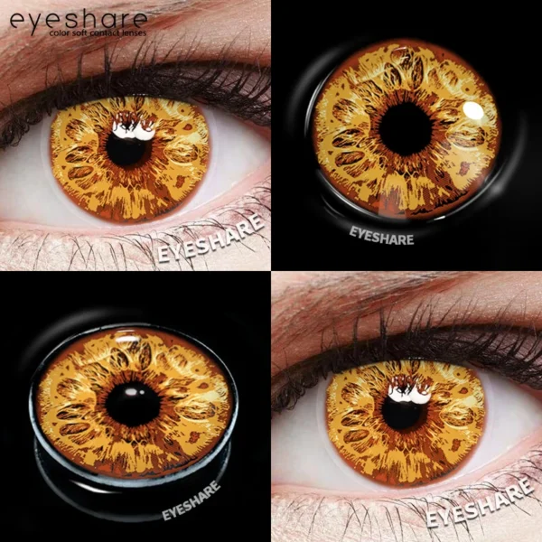 EYESHARE 1pair Halloween Colored Contact Lenses Cosplay White Crazy Contact Lenses Anime Red Eye Lenses Blue Makeup Contact Lens - Image 4