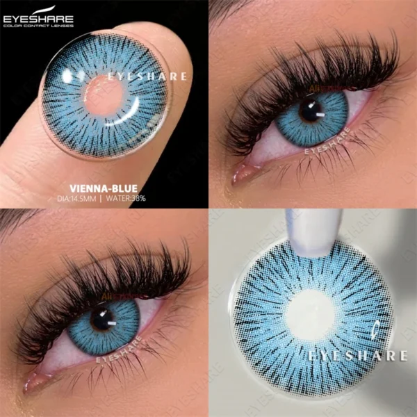 EYESHARE 1 Pair Natural Colored Contact Lenses for Eyes Chocolate Lenses Fashion Gray Contact Lens Yearly Color Eye Contacts - Image 3