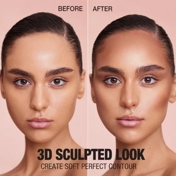 O.TWO.O Contour Stick Cream Long-wear Lightweight Brighten Stick Easy to Sculpt Face Concealer Bronzer Contouring Makeup Pen - Image 3