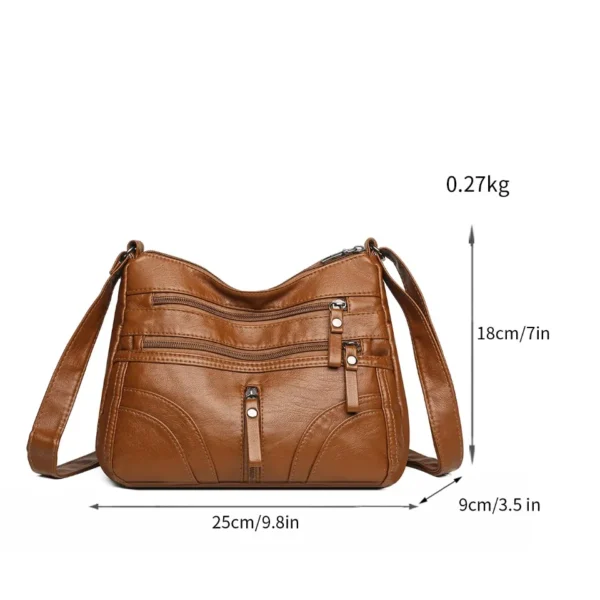 Top Selling Women Messenger Bags Matching-all Leather Feeling PU Shoulder Bags Fashion Gift for Girls & Middle Aged Female Sac - Image 5
