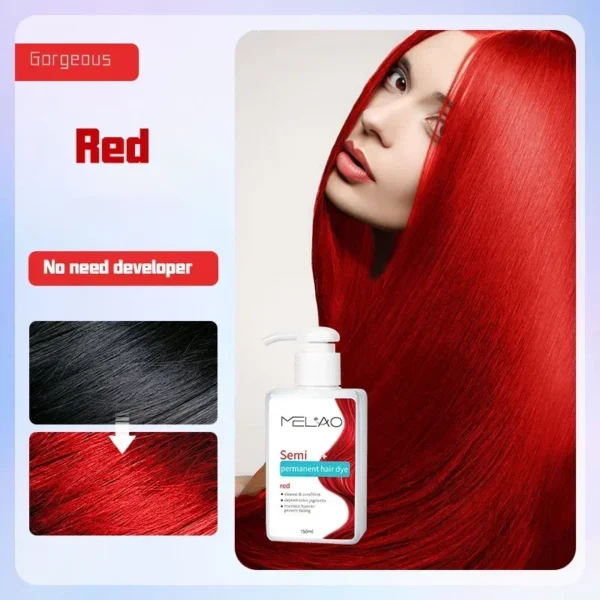 150ml Permanent Hair Shampoo Organic Natural Fast Hairs Dye for Men Women Hair Dye Herbal Brown Purple Hair Dye Shampoo - Image 4