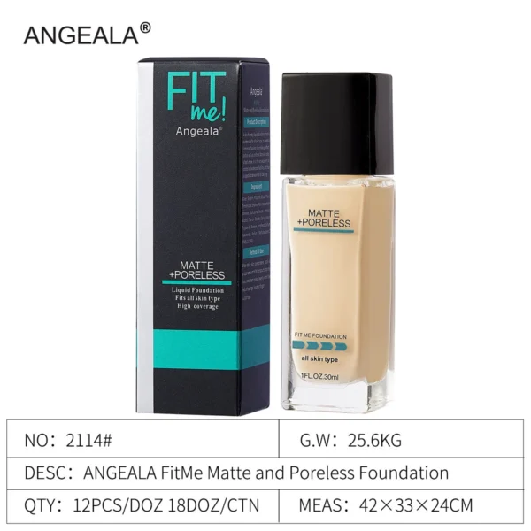 Fitme Matte Non-Porous Liquid Foundation Fairing Porcelain Color 30ml Concealer Ae Mark Isolation Women's Concealer Makeup - Image 3