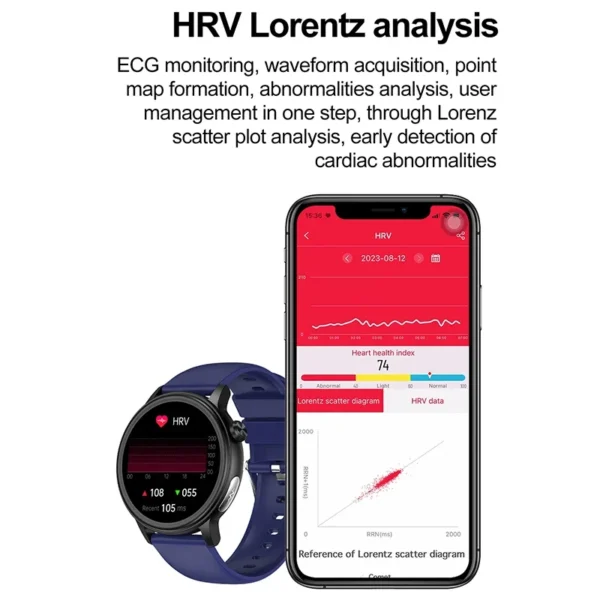 2025 New AI Diagnostic Smart Watch Women Physical Health ECG+PPG Heart Rate Blood Pressure Temperature Bluetooth Call SmartWatch - Image 4