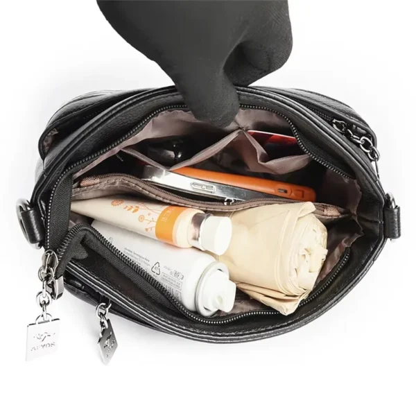 Women Floral Patterned Shoulder Bags High Quality Leather Crossbody Bag Elegant Ladies Commuting Handbags Versatile Stylish Sac - Image 6