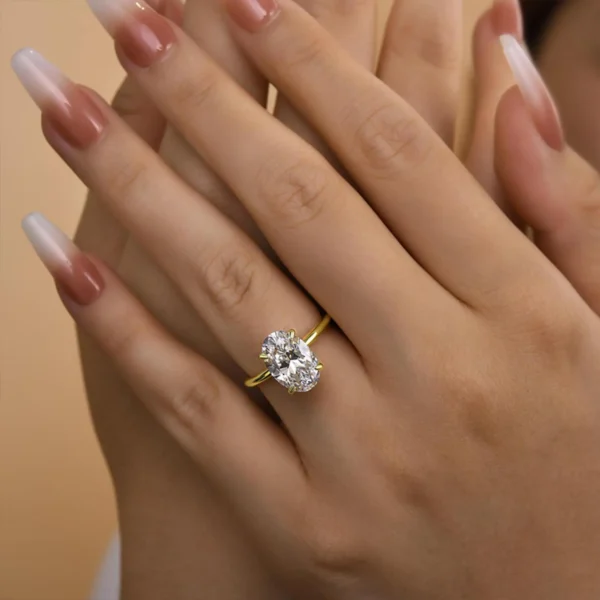 925 Sterling Silver Luxury Shiny 1-8CT Zircon Engagement Ring Wedding Band For Women Promise Eternity Ring Fine Jewelry Gift - Image 5