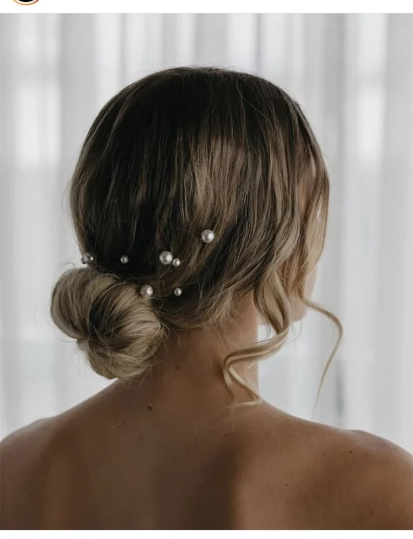 Bridal Wedding Hair Accessories Rhinestone Hair Pins Forks for Women Pearl Hairpins Bride Headpiece Party Jewelry Gift Dropship - Image 2