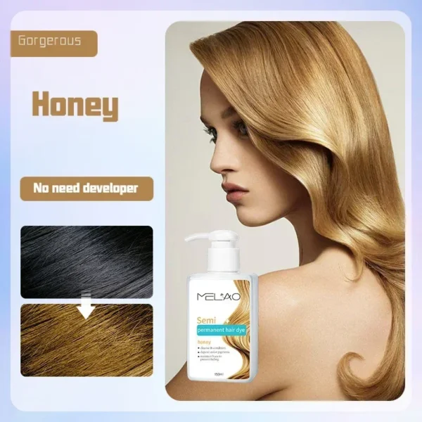 150ml Permanent Hair Shampoo Organic Natural Fast Hairs Dye for Men Women Hair Dye Herbal Brown Purple Hair Dye Shampoo - Image 5