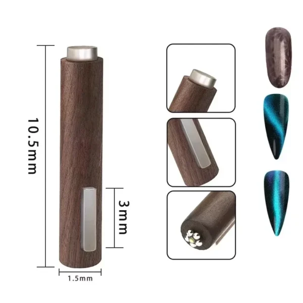 3/1Pcs 3 IN 1 3D Cat Eye Strong Magnet Rod Multi-function Nail Art Tools UV LED Gel Polish Magic Effect Manicure Accessories - Image 5