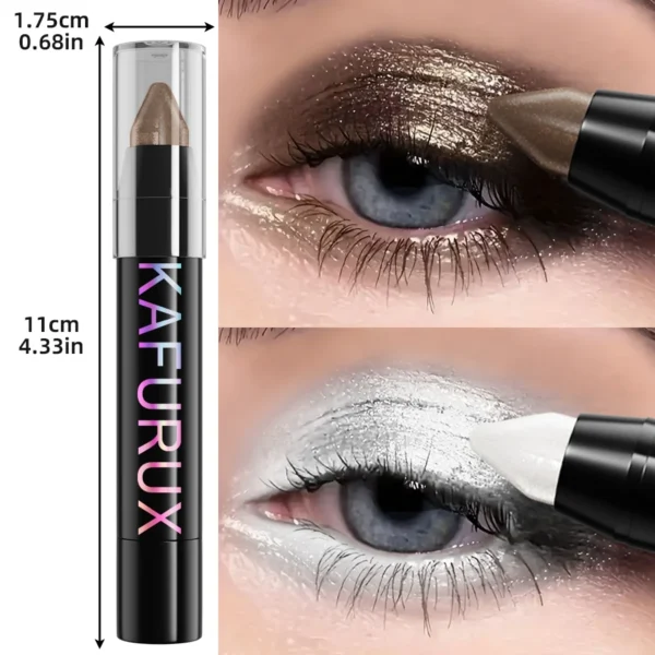 24 Colors Pearlescent Glitter Eyeshadow Eyeliner Pencil Waterproof Matte Nude Eye Shadow Eye Makeup Shimmer Highlighter Pen Tool - Image 5