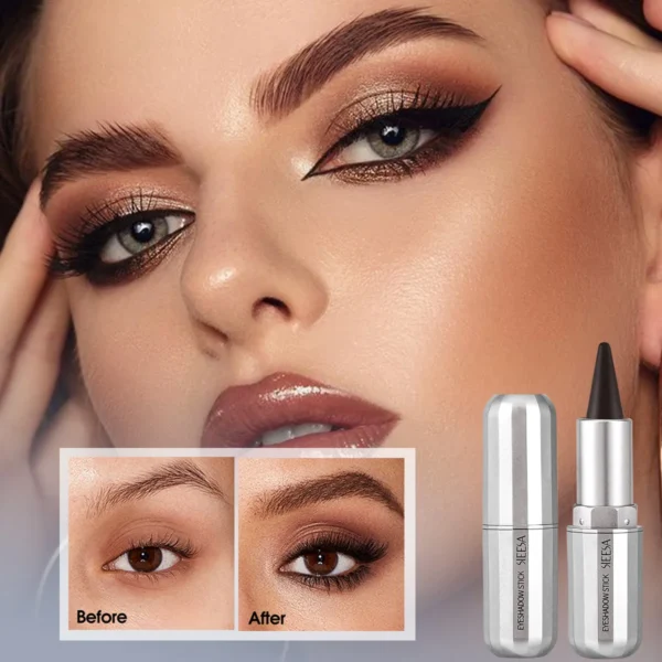 HOT Waterproof Eyeshadow Sticks Highlight Long Lasting High Pigmented Shimmer Glitter And Matte Eyeshadow Lip Pencil Crayon - Image 2