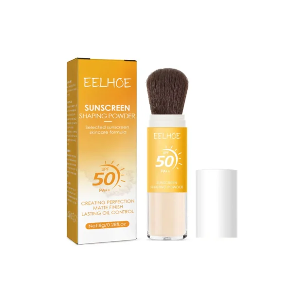 EELHOE Finishing Powder Makeup Oil Control Waterproof Long Lasting Matte Pa++ Spf 50 for Face Sun Protection Powder Cosmetic 8g - Image 2