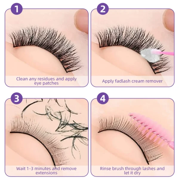 eyelash remover cream Lashes Extension Quickly Dissolves Glue No Irritating Quick Unloading Adhesive for Professional makeup - Image 5