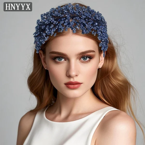 HNYYX Luxury Crystal Headband Sparkling Wedding Hair Jewelry Fashion Headwear Elegant Headdress Rhinestone Hair Piece A86 - Image 4