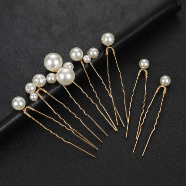 Bridal Wedding Hair Accessories Rhinestone Hair Pins Forks for Women Pearl Hairpins Bride Headpiece Party Jewelry Gift Dropship - Image 3