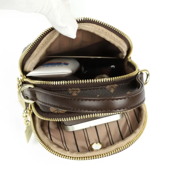 Two Layers Women's Printed Leather Small Shoulder Phone Bags Ladies Handbags Crossbody Bag High Quality Messenger Bag Sac A Main - Image 6