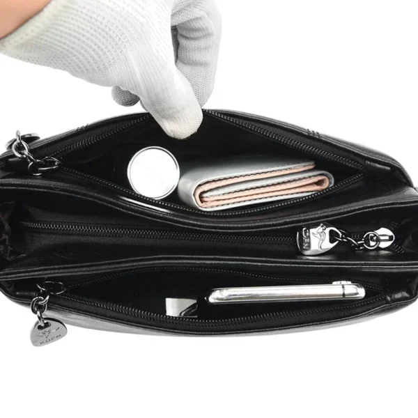 3 in 1 Luxury Handbags Women Bags Designer Genuine Leather Shoulder Bag for Women 2024 Elegant Female Crossbody Bag Sac A Main - Image 6