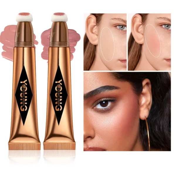 Multifunctional Liquid Blush Face Contour Highlight Eye Shadow Stick durable waterproof silky all-in-one creamy texture - Image 4