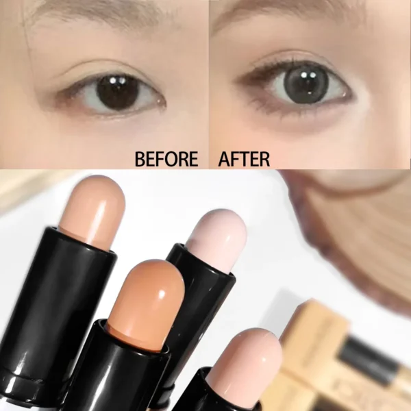 Double-ended contour stick, highlighter, waterproof and sweatproof, high nose bridge, face slimming nose contour pen for novices - Image 4