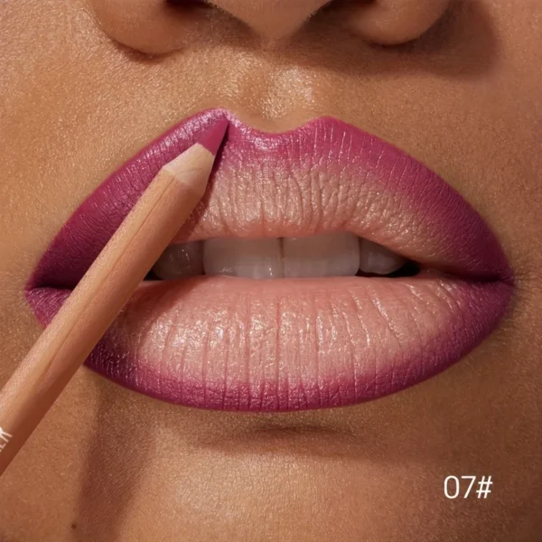 1pc Matte Lipstick & Liner Pen, Waterproof, Long-Lasting, Non-Stick, Berry Shades for All Skin Types, Makeup Pencils for Women - Image 4