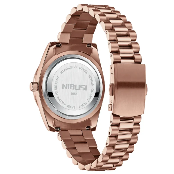 NIBOSI Men Watches Analog Quartz Stainless Steel Watches for Men Waterproof Business Classic Desiger Wrist Watch Day Date Reloj - Image 2